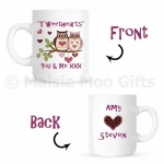 Tweethearts Personalised Owl Gift Mug